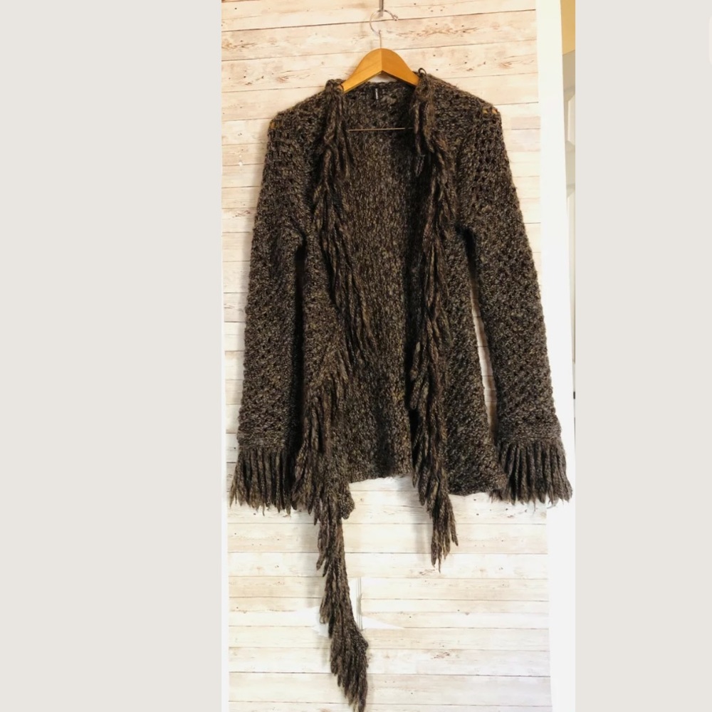 Scanlan & Theodore open knit long cardigan